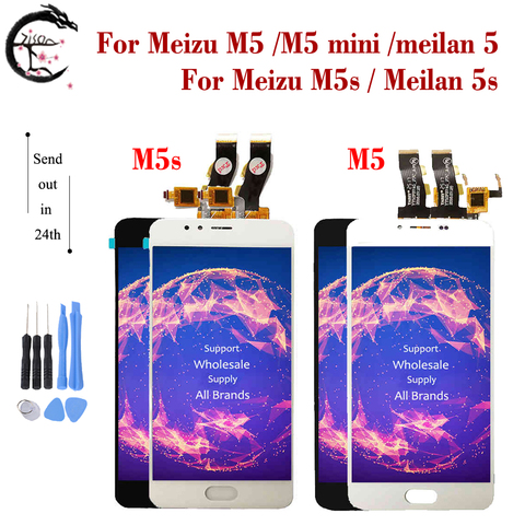 LCD For Meizu M5 M5s LCD M5 mini M5mini Display Touch Screen Digitizer Assembly Meilan 5 M611A M611H M611D Display Meilan 5s LCD ► Photo 1/6