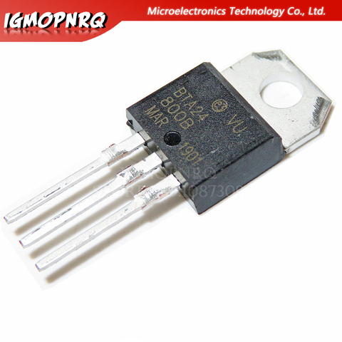 5pcs BTA24-800B BTA24 BTA24-800 Triacs 25 AMP 800 VOLT TO-220 new original ► Photo 1/1