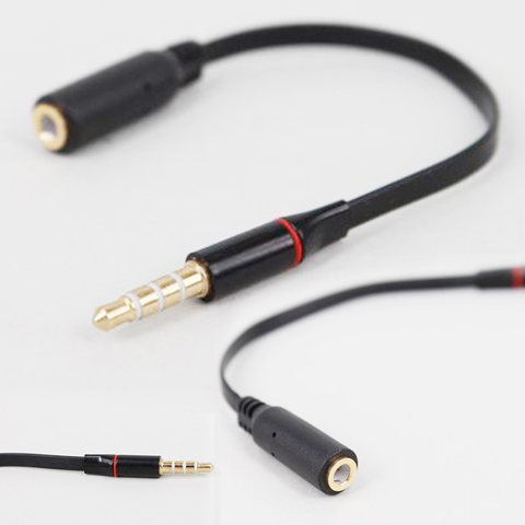 15cm 3.5mm Black Male to Female Data Cable Jack Stereo Audio speakers Headphone Extension Cord Cable Extender ► Photo 1/6