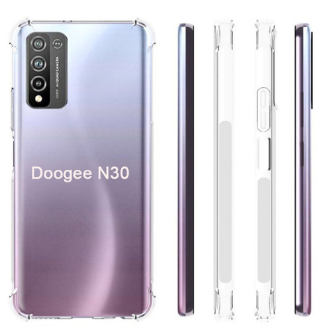 Transparent Soft TPU Back Cover For Funda Doogee N30 Case Airbag Shockproof Phone Protective Case For Capa Doogee N 30 6.55 Inch ► Photo 1/6