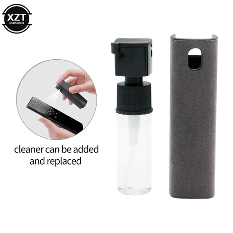 Newest 2 In 1 Phone Screen Cleaner Spray Computer Mobile Phone Screen Dust Removal Tool Microfiber Cloth Set Cleaning Artifact ► Photo 1/6