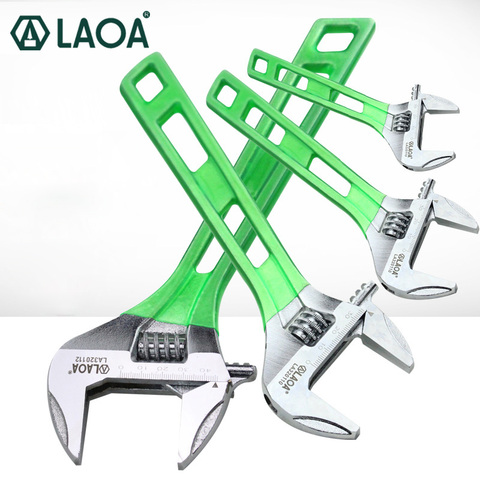 LAOA Portable Wrench Large Open Adjustable Spanner 6inch 8inch 10inch 12inch Wrench Tools ousehold maintenance tool ► Photo 1/6