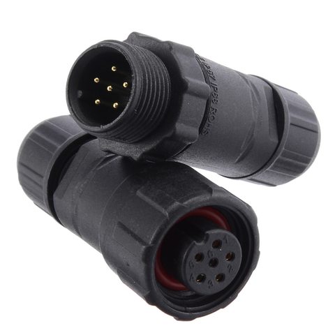 1pcs IP68 Waterproof Terminal Block 3/4/5/6 Pins Electrical Wire Cable Connector Outdoor Plug Socket Connectors ► Photo 1/6