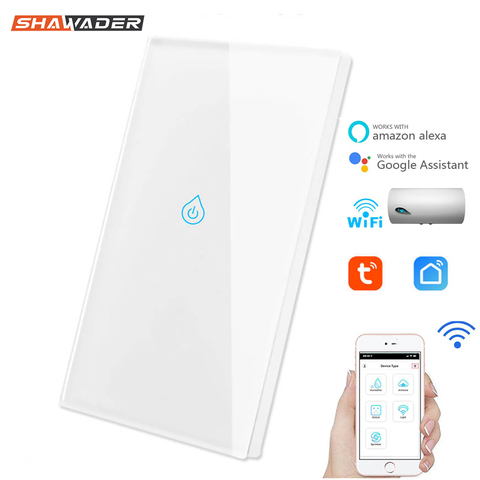 Wifi Smart Water Heater Wall Switch Touch Panel Remote App Voice Control Work with Alexa Google Assistant home automation system ► Photo 1/1