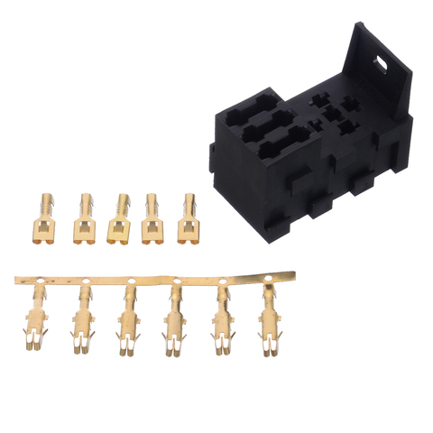 1pcs 3 Slot Relay Box Relay ATC/ATO Standard Fuse Holder with 41pcs Metal Pins Universal for Automotive Accessories ► Photo 1/6