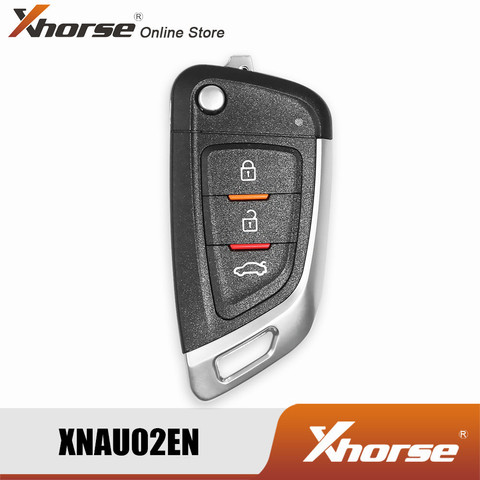 XHORSE XKKF02EN Universal Wired Remote Car Key with 3 Buttons Support Generation or Cloning by VVDI Key Tool and VVDI2 10pcs/lot ► Photo 1/1