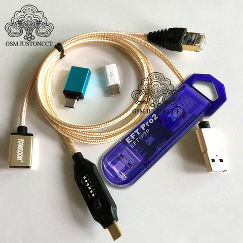 2022 NEW Original EFT Pro 2 Dongle / EFT + FTP Key 2 IN 1 DONGLE + ( UMF )ALL BOOT CABLE ► Photo 1/6