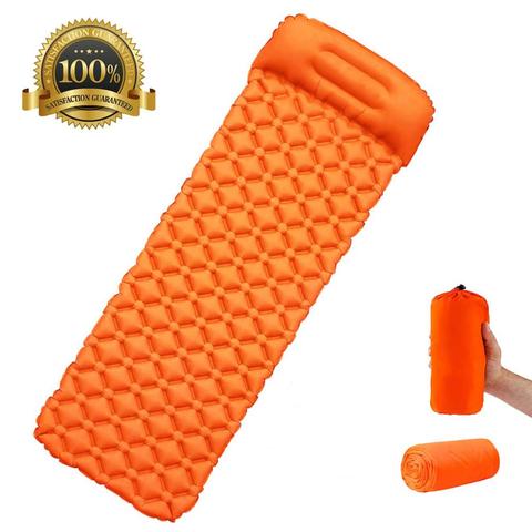 Rooxin Camping Mattress with Pillow Portable Inflatable Camping Sleeping Pad Air Bed for Tent Outdoor Hiking Backpacking Travel ► Photo 1/6