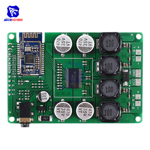 diymore Bluetooth 5.0 Receiver Amplifier Module TPA3118 Amplifier Audio Stereo Board 2x30W / 2x20W with AUX Audio Input for Car ► Photo 1/1