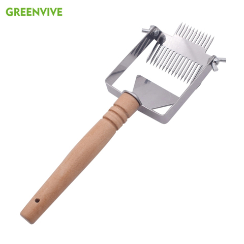 Beekeeping Tools Honey Cutter Uncapping Scraper Bee Hive Honeycomb Scraper Equipment Metal Handle Uncapping Fork Shovel ► Photo 1/6