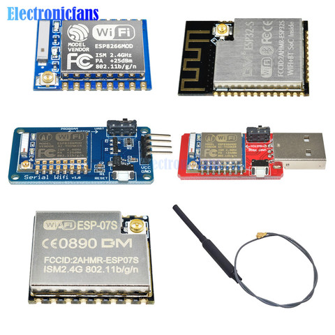 ESP8266 ESP-07 ESP-07S ESP32-S Serial to WIFI Bluetooth Expansion Board Wireless Module with 2.4GHz IPEX Antenna for Arduino ► Photo 1/6