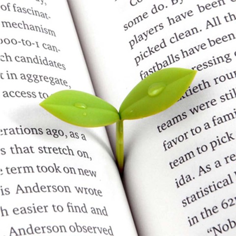 Kawaii Green Grass Bookmark Novel Silica Gel Bookmarks Creative Gift for Teachers Students School Office Supplies Stationery ► Photo 1/6