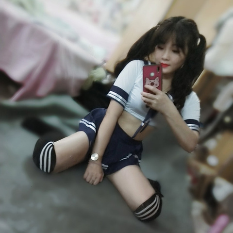 Women Japanese Sex School Uniforms Mini Skirt High School Student JK Suit Sailor Tube Tops Sexy Lingerie Cosplay Costume ► Photo 1/6