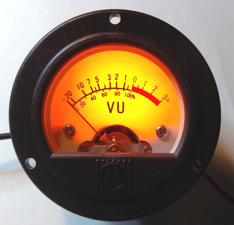 1pcs 52mm New S52 VU Meter Level Meter dB Meter Power Meter Warm Yellow Backlight ► Photo 1/4