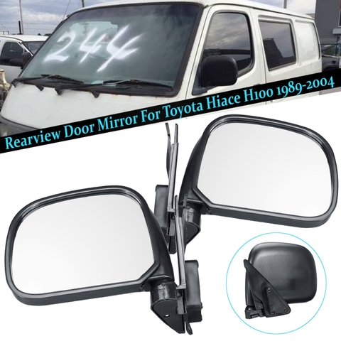 Car Manual Door Rearview Mirror with Glass Left & Right for Toyota Hiace H100 1989-2004 Right-hand Driving ► Photo 1/6