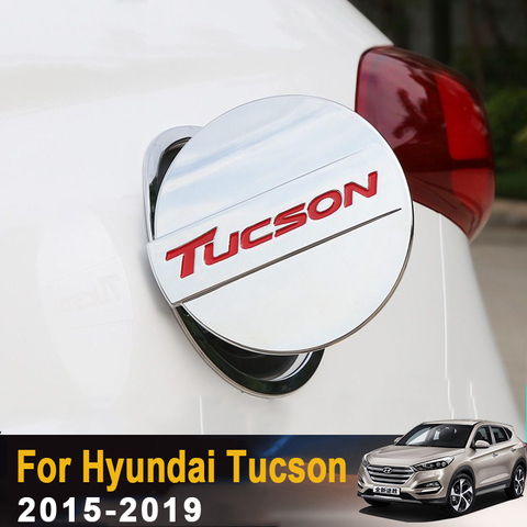 Exterior Car Oil Fuel Tank Gas Cap Cover Trim Sticker For Hyundai Tucson 2015 2016 2017 2022 Car styling Accessories ► Photo 1/4