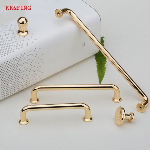 KK&FING European Luxury Gold Zinc Alloy Cabinet Handles and Knobs Kitchen Cupboard Wardrobe Door Pulls Furniture Handle Hardware ► Photo 1/6