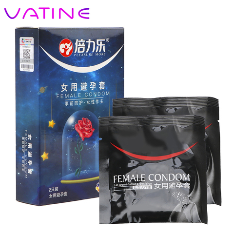 VATINE 2 Pcs/Box Condoms For Women Ultra-thin For Sex Intimate Products Sex Toys Female Condom ► Photo 1/6