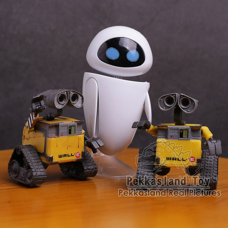 Buy Online Wall E Robot Wall E Eve Pvc Action Figure Collection Model Toys Dolls 6cm 3 Types Alitools