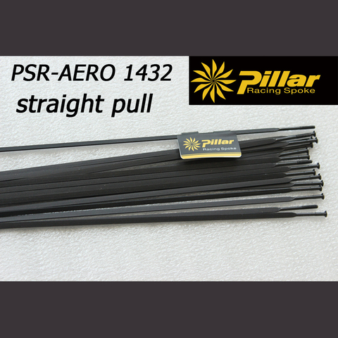 Pillar PSR Aero 1432 Straight Pull 6.5g Pcs Flat Spokes Carbon Wheels Racing Spoke ► Photo 1/4