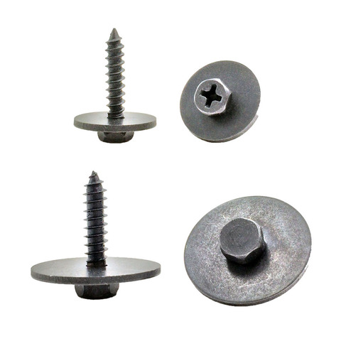 20pcs 4mm 5mm Hex Screw Car Water Tank Bottom Shield Metal Screw Washers Front Bumper Side Skirts M5 Self-tapping Screws for BMW ► Photo 1/6