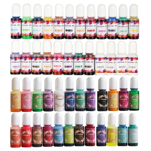 48 Bottles High Concentrated Alcohol-Based Inks Epoxy Resin Pigment Translucent Crystals Liquid Resin Pigment Kit dropshipping ► Photo 1/6