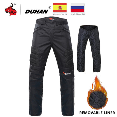 DUHAN Motorcycle Pants Winter Cold Proof Moto Motocross Off-Road Racing Pants Motorbike Protective Trousers Have Cotton Lining ► Photo 1/6