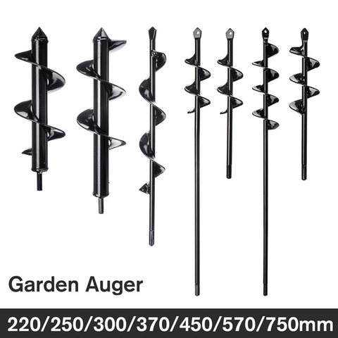 1pcs Earth Auger Hole Digger Tool Garden Planting Machine Drill Bit Fence Borer Post Post Hole Digger Garden Auger Yard Tool ► Photo 1/6