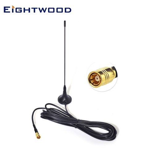 Eightwood DAB/DAB+ Car Radio Aerial Antenna for Magnetic Mount DAB Aerial of SMB Plug Connector 4m Cable ► Photo 1/4