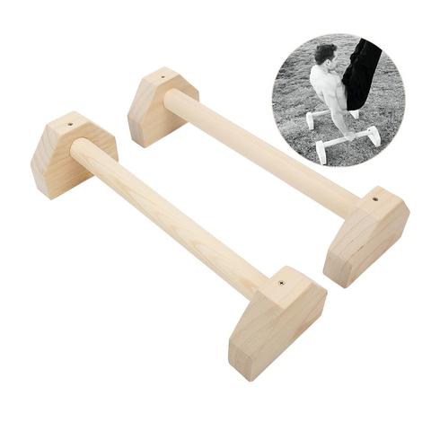 H Shaped Environmental Wooden Calisthenics Handstand Personalized Parallel Bar Double Rod Push-Up Stand Sporting Goods ► Photo 1/1