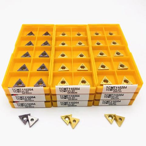 Carbide insert TCMT110204 VP15TF UE6020 US735 inner tool TCMT 110204 CNC lathe tool milling tool turning tool cutting tool ► Photo 1/6