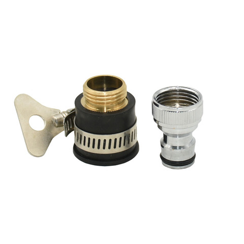 G1/2 to 16mm Round tap connectors garden tap No thread joints nipple Quick Connector adapter 1pcs ► Photo 1/6