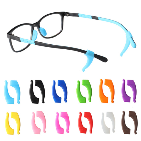 1 Pair Anti Slip Silicone Ear Hooks For Kids Adult Round Grips Eyewear Accessories Eye Glasses Holder Soft Multicolor For Sports ► Photo 1/6