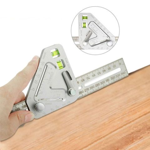 Multifunctional Triangle Angle Ruler Level Protractor Aluminum Alloy High Accuracy Woodworking Carpentry Measuring Tool Instrume ► Photo 1/6