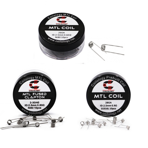 Coilology premade MTL Coil wire NI80 316L Fused Clapton vape coils for rta tank rda heat wire vape accessory ► Photo 1/6