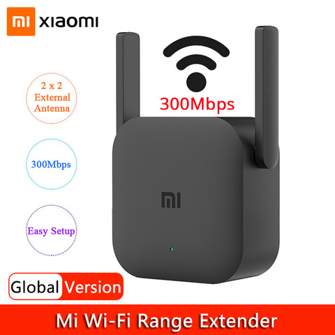 aflange Mellem Erklæring Global Version Xiaomi WiFi Repeater Wifi Signal Amplifier Pro 300Mbps Mi  Wireless Router Wifi Booster 2.4G Wi-Fi Range Extender - Price history &  Review | AliExpress Seller - D-PHONE Online Store 