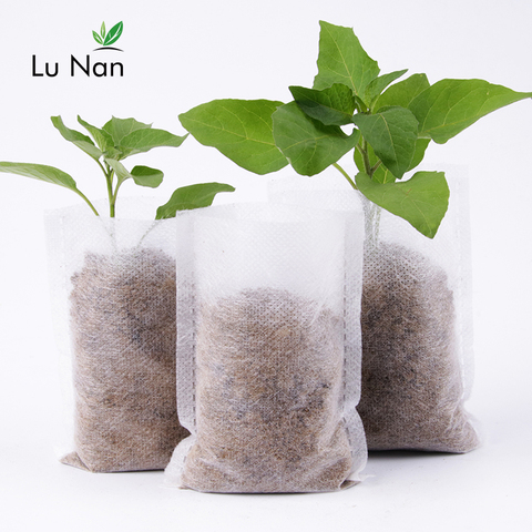 100pcs Nursery Pots Seedling-Raising Bags fabrics Garden Nursery bags Supplies ► Photo 1/6