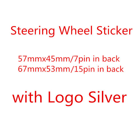 High quality Chrome Silver ABS 3D V Logo Auto Car Steering Wheel Logo Badge Emblem Stickers Decals Accessories Car Styling 074 ► Photo 1/2