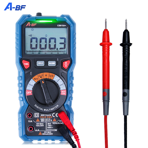 A-BF Digital Multimeter True RMS NCV Intelligent AC DC Auto Range Voltmeter Ammeter Capacitance Resistance Tester Data Hold ► Photo 1/6