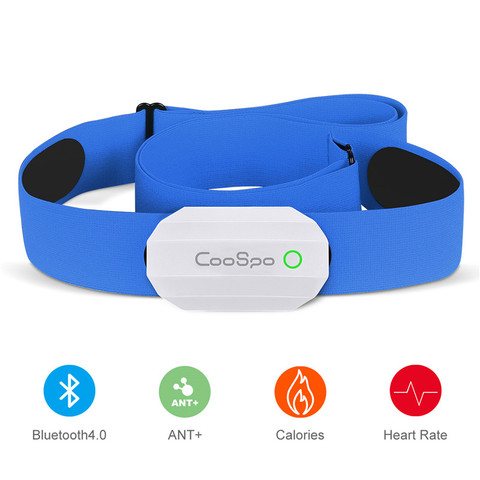Coospo BLE ANT+ Heart Rate Monitor Black Chest Belt Strap Sports Wireless Sensor Fitness for Polar Wahoo Garmin Bike Computer ► Photo 1/6