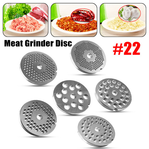 22 Type 3/4.5/6/8/10/12mm Stainless Steel Grinder Disc Meat Grinder Plate Disc Machinery Parts ► Photo 1/6