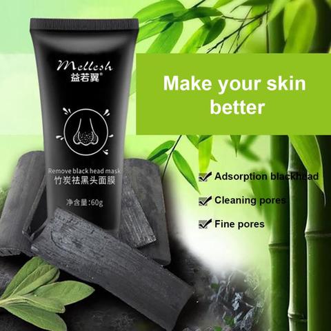 Bamboo Charcoal Blackhead Remover Mask Cream Skin Care Shrink Pores Acne Black Head Removal Nose Cleansing Mask Skin Care TSLM1 ► Photo 1/6