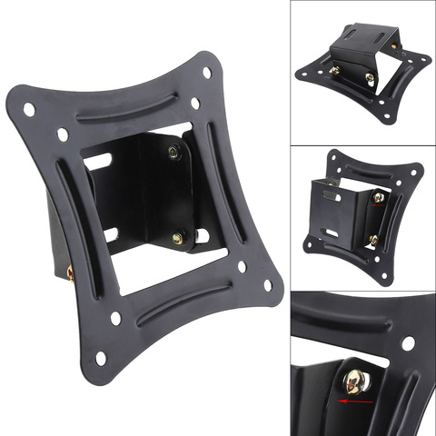 1 Pc Universal Tv Wall Mount Bracket Fixed Flat Panel Frame Support 15 Tilt Fit For 14 26 Inch Led Screens Monitors History Review Aliexpress Er Ubestelectronics Alitools Io - Led Tv Wall Mount Stand Fitting