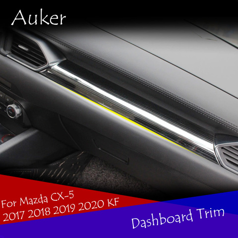 For Mazda CX-5 CX5 2017 2022 KF Car Dashboard Center Control Edge Protective Trim Garnish Sticker Strips Cover Styling ► Photo 1/5