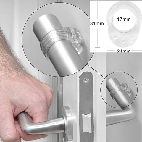 10PCS Door Stopper Transparent Door Handle Buffer Wall Protection Silica Gel Doorknob Buffer Walls And Furniture Protective Pad ► Photo 1/6