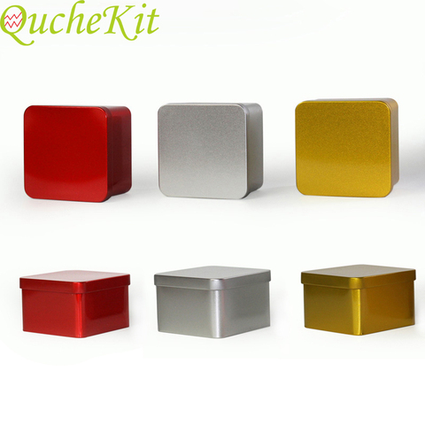 Mini Metal Storage Box Square Iron Tin Boxes Candy Chocolate Gift Boxes Tea Cans Soap Small Things Sundries Packaing Box ► Photo 1/6