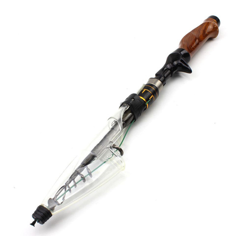 High Quality Carbon Fiber Casting Rod Travel lure Trout telescopic fishing rod  Lure Weight 5-20g carp wooden handle pole ► Photo 1/6