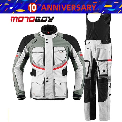 Free shipping 1set Motorbike Off-road Textile Cordura CE approved Armour Waterproof Windproof Warm Motorcycle Jacket and Pants ► Photo 1/6
