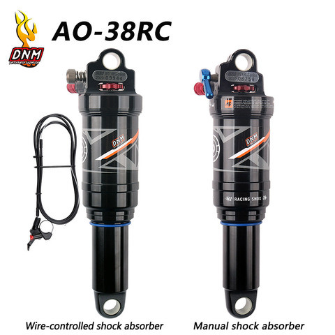 DNM AO-38RC Mountain Bike Air Rear Shock 165/190/200/210mm MTB Downhill Bicycle Coil Rear Shock Wire ontrol/Hand Control ► Photo 1/6