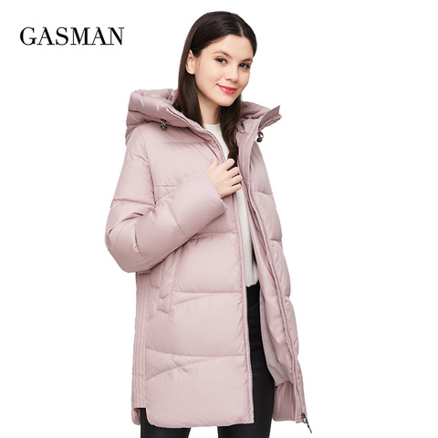 GASMAN 2022 Coat women plus size warm hooded parka Women's winter jacket fall outwear Female fashion brand puffer new jacket 011 ► Photo 1/6